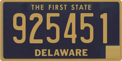 DE license plate 925451