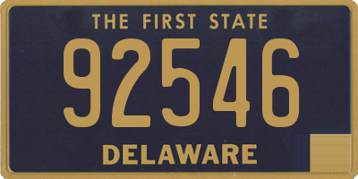 DE license plate 92546
