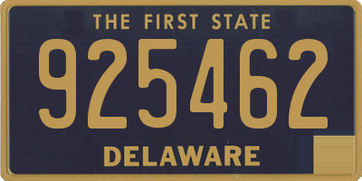 DE license plate 925462
