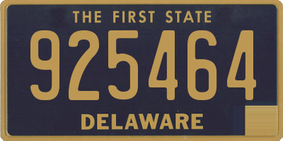 DE license plate 925464