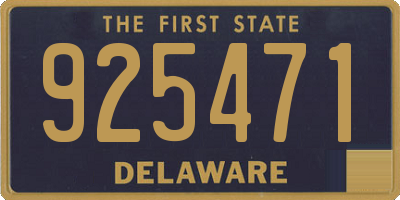 DE license plate 925471