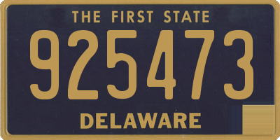 DE license plate 925473
