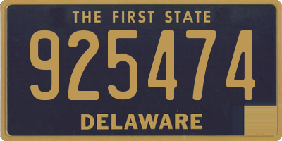 DE license plate 925474