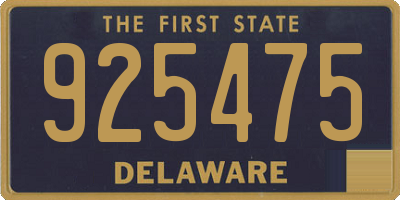 DE license plate 925475