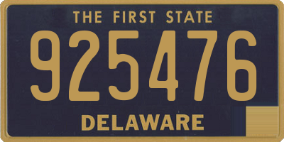 DE license plate 925476