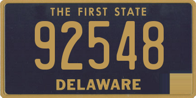 DE license plate 92548