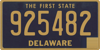 DE license plate 925482