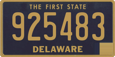 DE license plate 925483