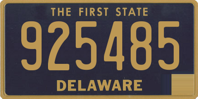 DE license plate 925485
