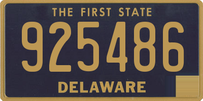 DE license plate 925486