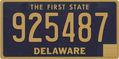 DE license plate 925487