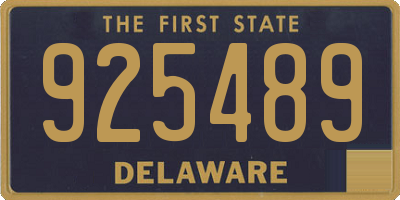 DE license plate 925489