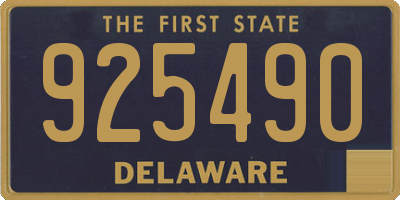 DE license plate 925490