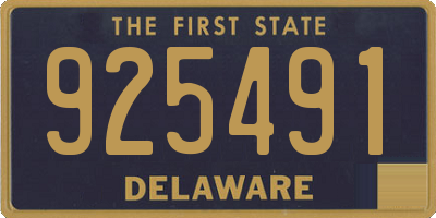 DE license plate 925491