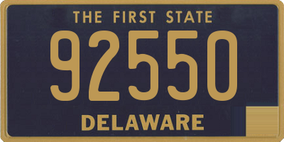 DE license plate 92550