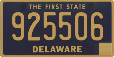 DE license plate 925506