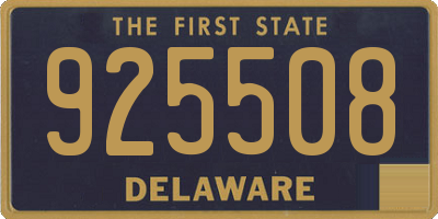 DE license plate 925508