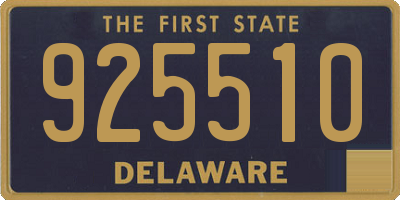DE license plate 925510