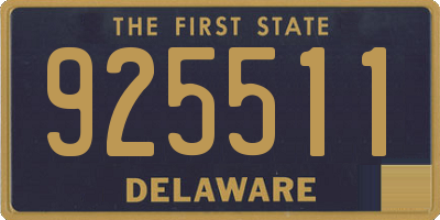 DE license plate 925511
