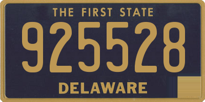 DE license plate 925528