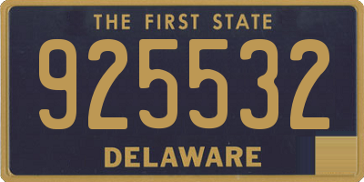 DE license plate 925532