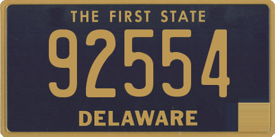 DE license plate 92554