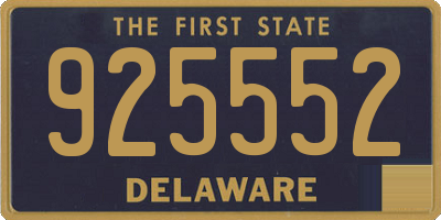 DE license plate 925552