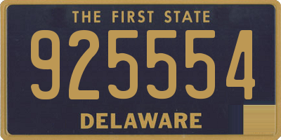 DE license plate 925554