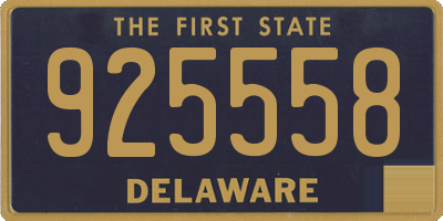 DE license plate 925558