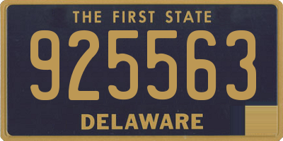 DE license plate 925563