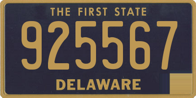 DE license plate 925567