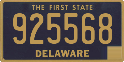 DE license plate 925568