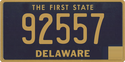 DE license plate 92557