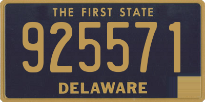 DE license plate 925571