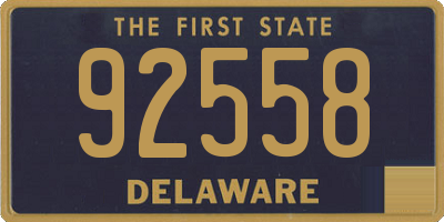 DE license plate 92558
