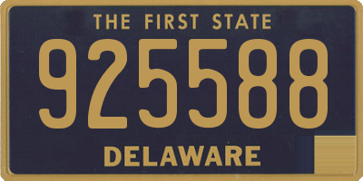 DE license plate 925588