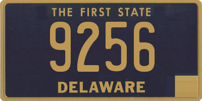 DE license plate 9256