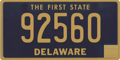 DE license plate 92560