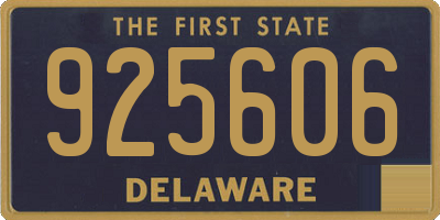 DE license plate 925606