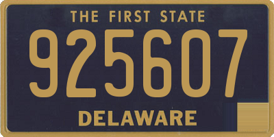 DE license plate 925607