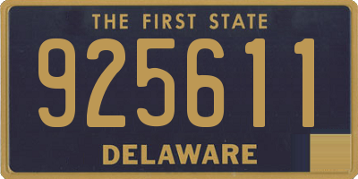 DE license plate 925611