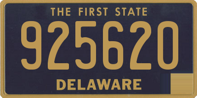 DE license plate 925620