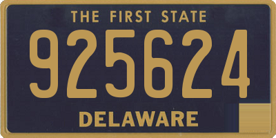 DE license plate 925624