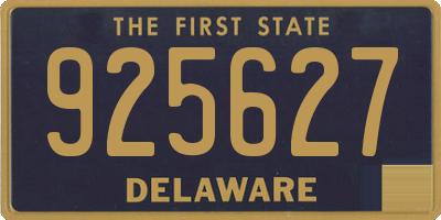 DE license plate 925627