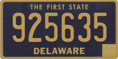 DE license plate 925635