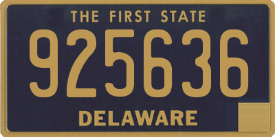 DE license plate 925636