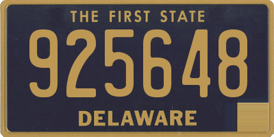 DE license plate 925648