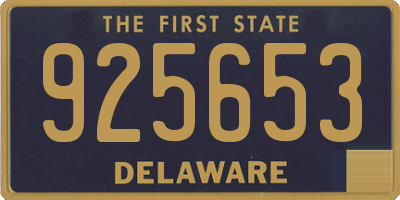 DE license plate 925653