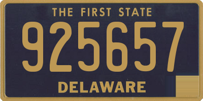 DE license plate 925657