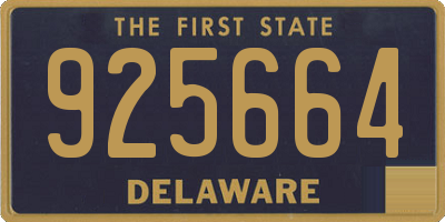 DE license plate 925664